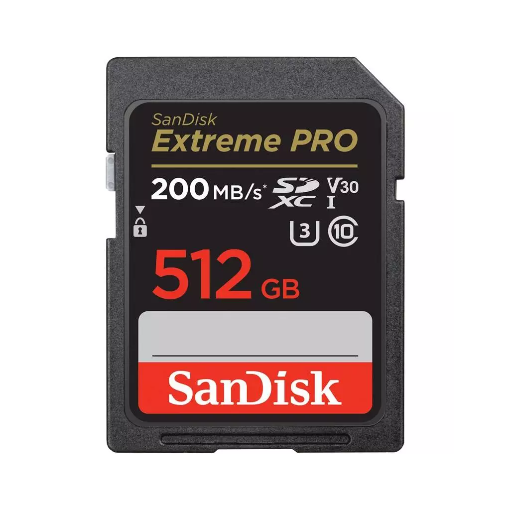 Obrázek produktu SanDisk Extreme PRO/SDXC/512GB/UHS-I U3 / Class 10/Černá