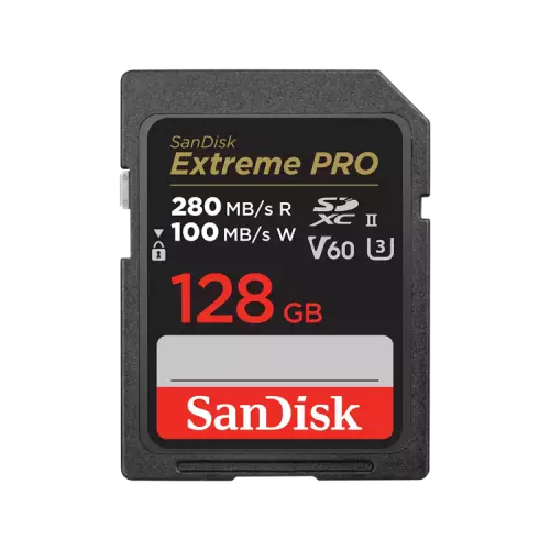 obrázek produktu SanDisk Extreme PRO 128GB 280MB/s V60 UHS-II