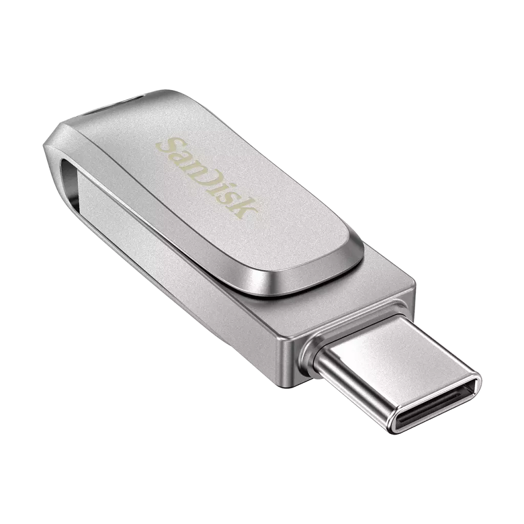 Obrázek produktu SanDisk Ultra Dual Drive Luxe/256GB/USB 3.1/USB-A + USB-C/Stříbrná