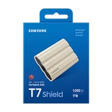 obrázek produktu Samsung T7 Shield/1TB/SSD/Externí/2.5"/Béžová/3R