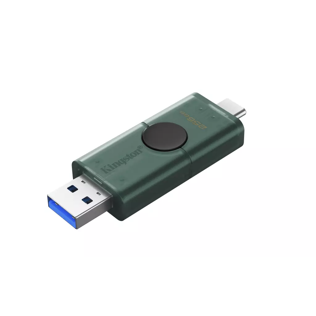 Obrázek produktu DataTraveler Duo G2/256GB/USB 3.2/USB-A + USB-C/Zelená