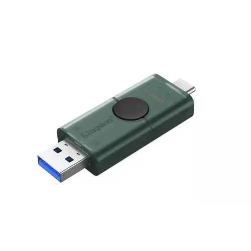 obrázek produktu DataTraveler Duo G2/256GB/USB 3.2/USB-A + USB-C/Zelená