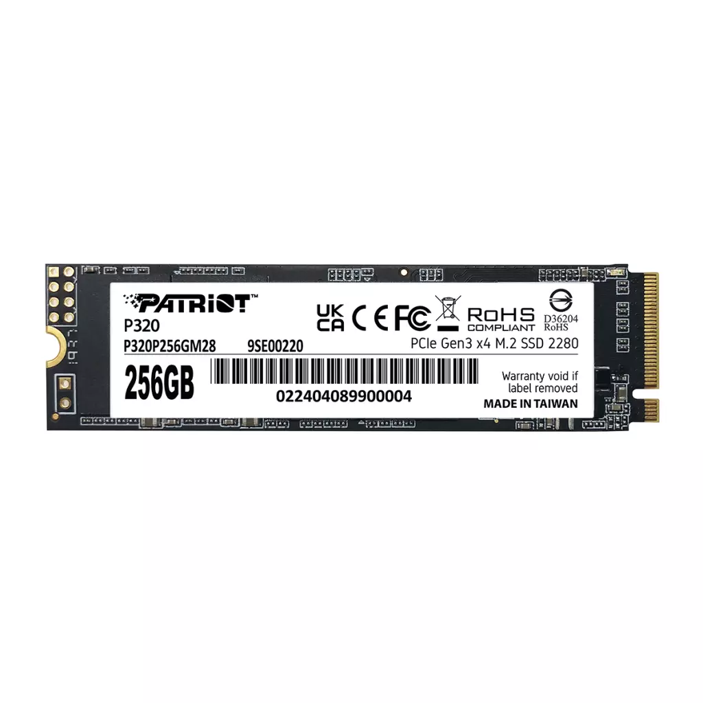Obrázek produktu PATRIOT P320/256GB/SSD/M.2 NVMe/5R