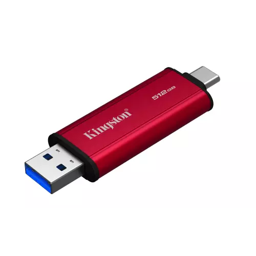 obrázek produktu Kingston Dual Portable/512GB/SSD/Externí/Červená/5R