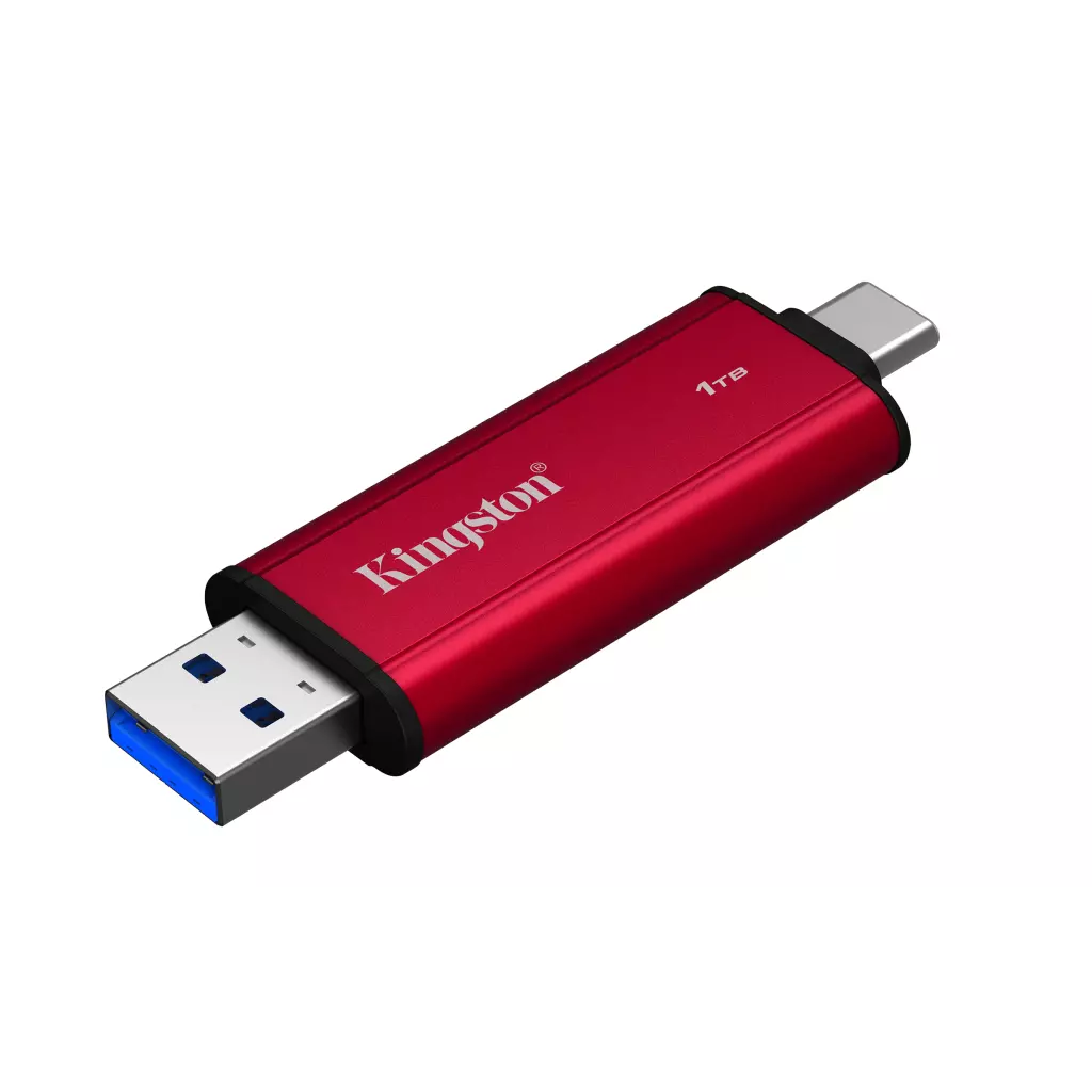 Obrázek produktu Kingston Dual Portable/1TB/SSD/Externí/Červená/5R