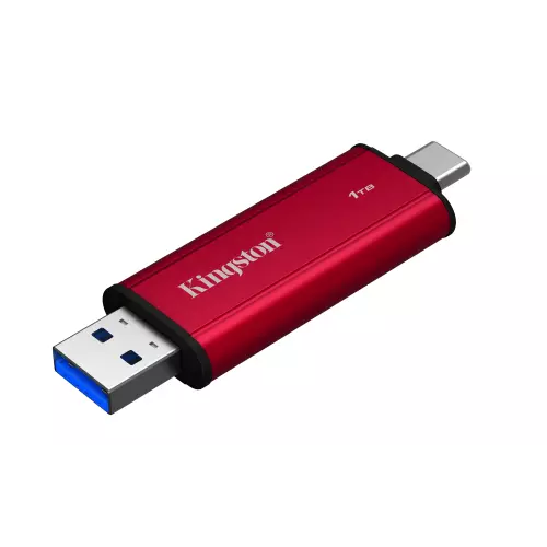 obrázek produktu Kingston Dual Portable/1TB/SSD/Externí/Červená/5R