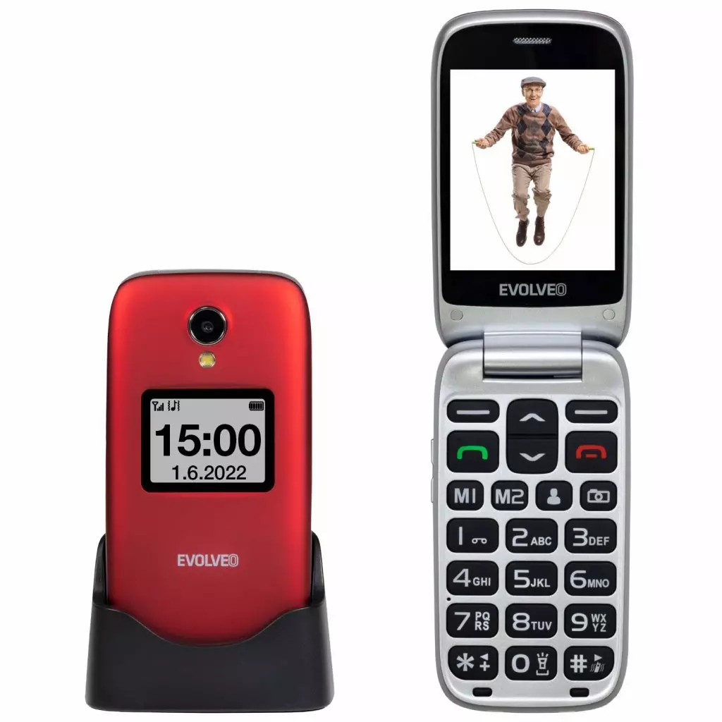 Obrázek produktu EVOLVEO EasyPhone FS, vyklápěcí mobilní telefon 2.8