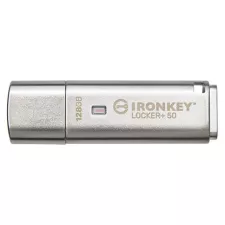 obrázek produktu Kingston IronKey Locker+ 50/128GB/145MBps/USB 3.1/USB-A/Stříbrná