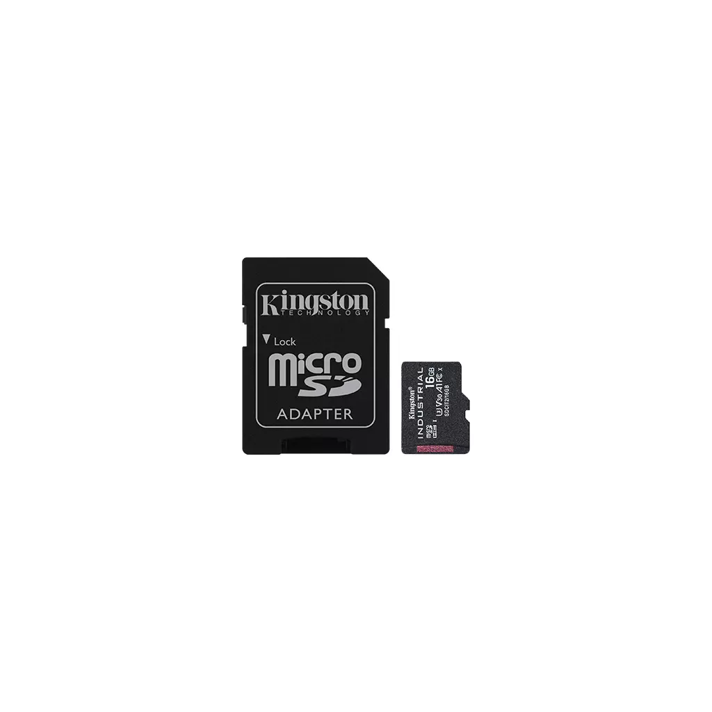 Obrázek produktu Kingston Industrial/micro SDHC/16GB/UHS-I U3 / Class 10/+ Adaptér