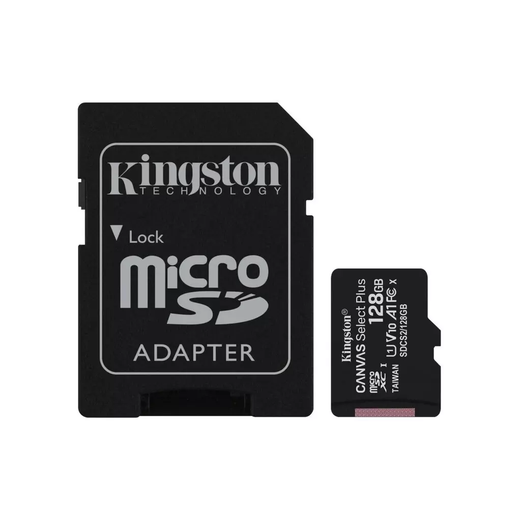 Obrázek produktu Kingston Canvas Select Plus A1/micro SDXC/128GB/UHS-I U1 / Class 10/+ Adaptér