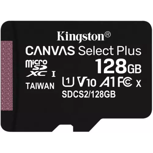 obrázek produktu Kingston Canvas Select Plus A1/micro SDXC/128GB/UHS-I U1 / Class 10