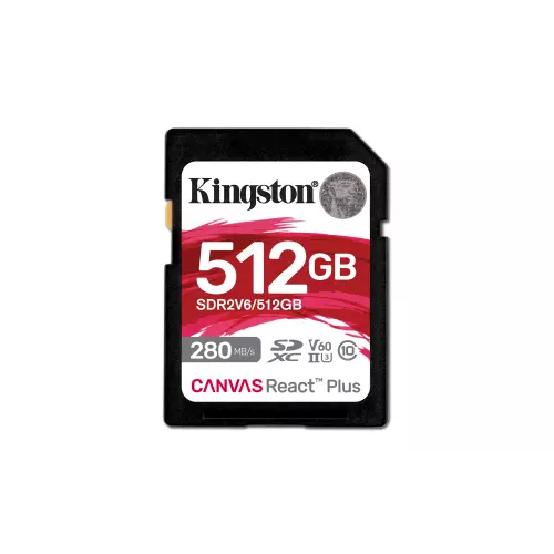 obrázek produktu Kingston Canvas React Plus/SDHC/512GB/UHS-II U3 / Class 10