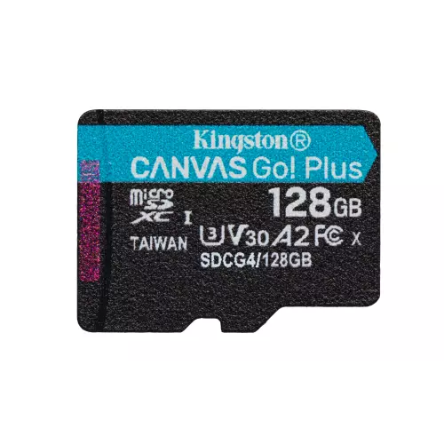obrázek produktu Kingston Canvas Go Plus A2/Micro SDXC/128GB/UHS-I U3 / Class 10