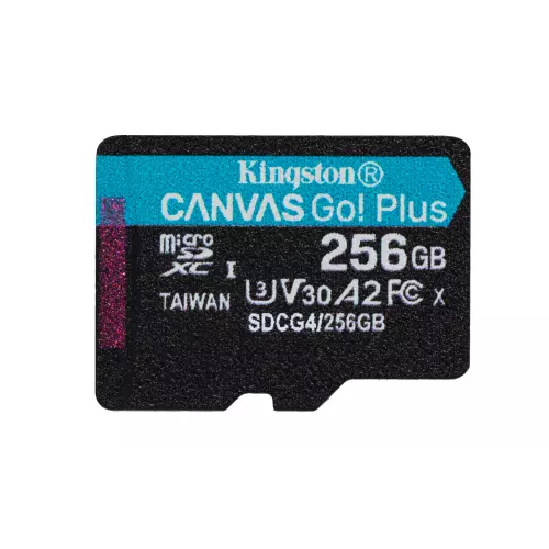 obrázek produktu Kingston Canvas Go Plus A2/Micro SDXC/256GB/UHS-I U3 / Class 10