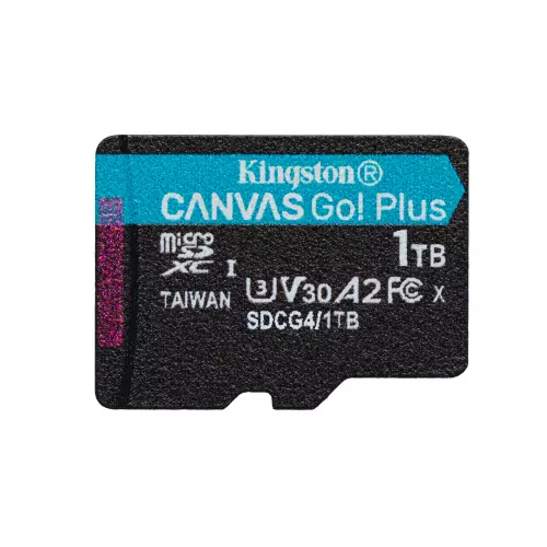 obrázek produktu Kingston Canvas Go Plus A2/Micro SDXC/1TB/UHS-I U3 / Class 10