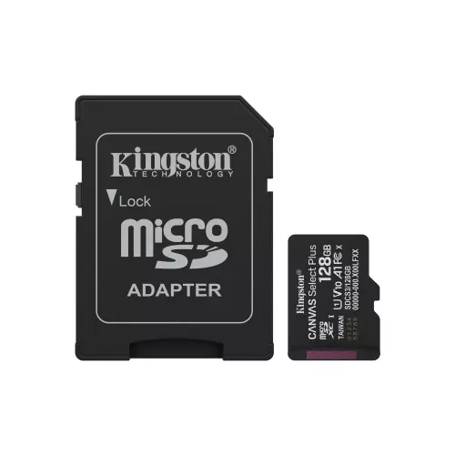 obrázek produktu Kingston Canvas Select Plus/Micro SDXC/128GB/UHS-I U1 / Class 10/+ Adaptér