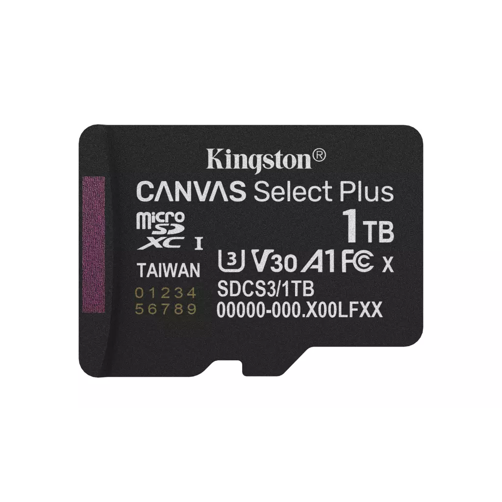 Obrázek produktu Kingston Canvas Select Plus/Micro SDXC/1TB/UHS-I U3 / Class 10