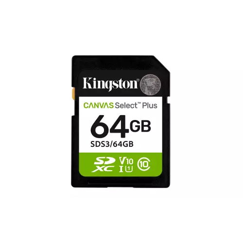 obrázek produktu Kingston Canvas Select Plus/SDXC/64GB/UHS-I U1 / Class 10