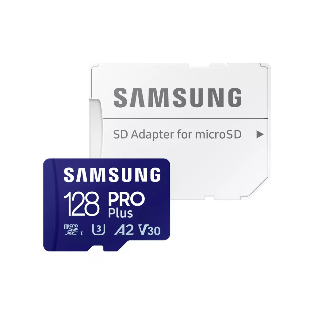 Obrázek produktu Samsung/micro SDXC/128GB/Class 10/+ Adaptér/Modrá