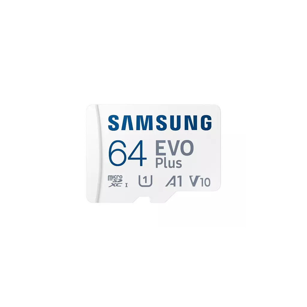Obrázek produktu Samsung EVO Plus/micro SDXC/64GB/UHS-I U1 / Class 10/+ Adaptér/Bílá