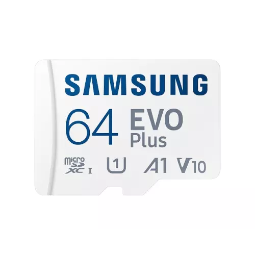 obrázek produktu Samsung EVO Plus/micro SDXC/64GB/UHS-I U1 / Class 10/+ Adaptér/Bílá