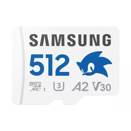obrázek produktu Samsung micro SDXC 512GB PRO plus Sonic + SD/micro SDXC/512GB/UHS-I U3 / Class 10/+ Adaptér/Bílá