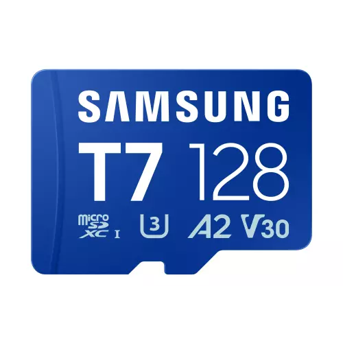 obrázek produktu Samsung T7/Micro SDXC/128GB/UHS-I U3 / Class 10/Modrá