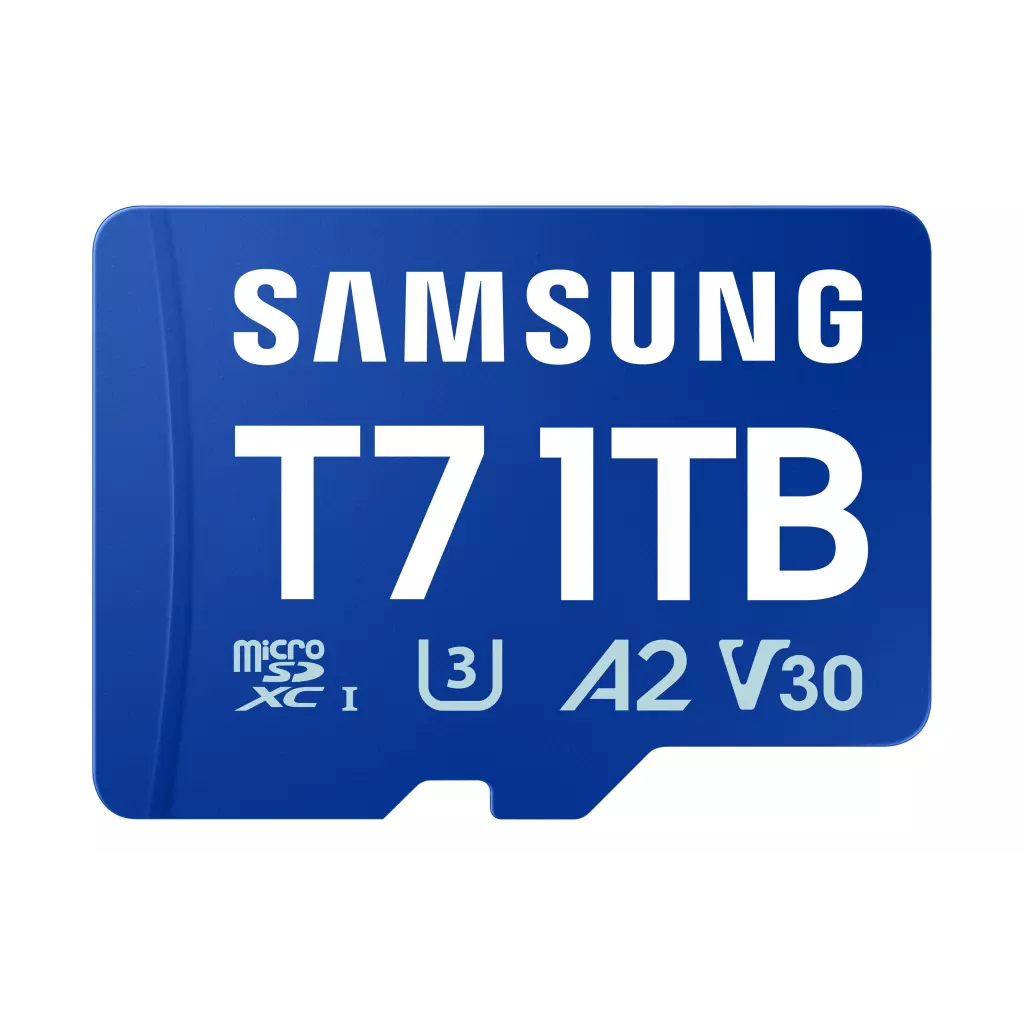 Obrázek produktu Samsung T7/Micro SDXC/1TB/UHS-I U3 / Class 10/Modrá
