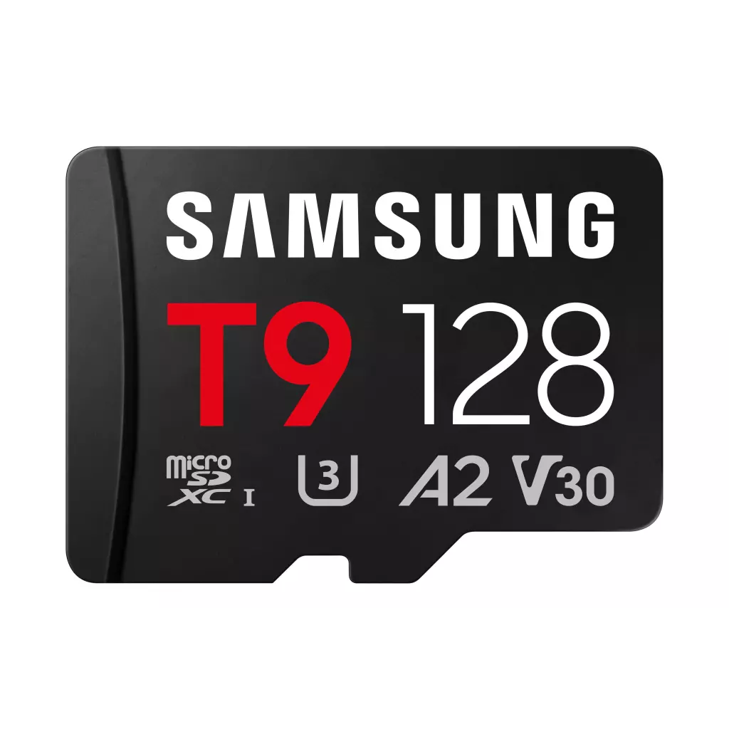 Obrázek produktu Samsung T9/Micro SDXC/128GB/UHS-I U3 / Class 10/+ Adaptér/Černá