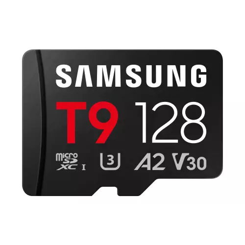 obrázek produktu Samsung T9/Micro SDXC/128GB/UHS-I U3 / Class 10/+ Adaptér/Černá