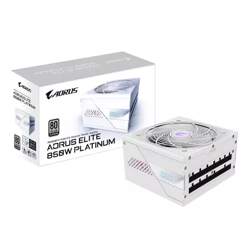 obrázek produktu GIGABYTE AORUS ELITE P850W ICE/850W/ATX 3.1/80PLUS Platinum/Modular/Retail