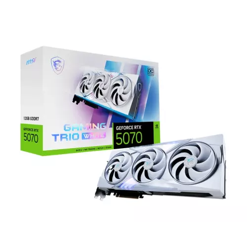 obrázek produktu MSI GeForce RTX 5070 TRIO WHITE/Gaming/OC/12GB/GDDR7