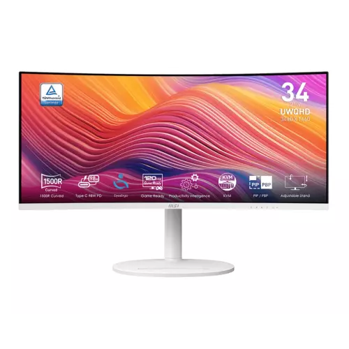 obrázek produktu MSI Modern/MD342CQPW/34"/VA/wQHD/120Hz/1ms/Bílá/3R