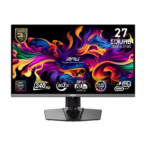 obrázek produktu MSI MPG/272URX/26,5"/QD-OLED/4K UHD/240Hz/0,03ms/Černá/3R