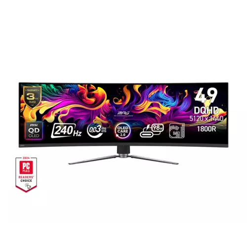 obrázek produktu MSI MPG/491CQPX/49"/QD-OLED/DQHD/240Hz/0,03ms/Černá/3R
