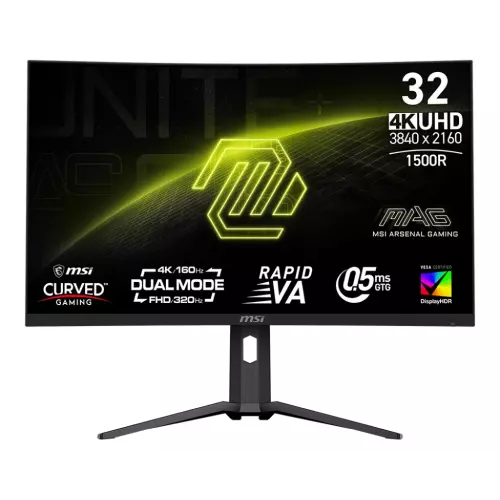 obrázek produktu MSI MAG/321CUPDF/31,5"/VA/4K UHD/160Hz/0,5ms/Černá/3R