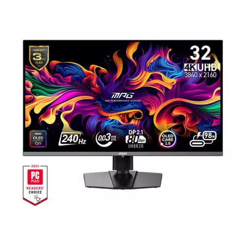 obrázek produktu MSI MPG/322URX/31,5"/QD-OLED/4K UHD/240Hz/0,03ms/Černá/3R