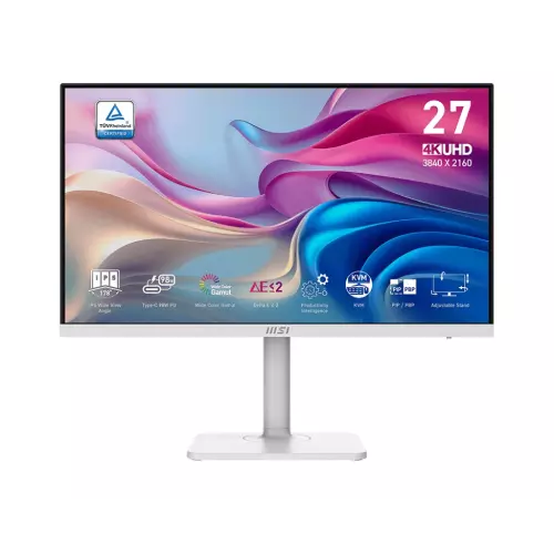 obrázek produktu MSI Modern/MD272UPHW/27"/IPS/4K UHD/60Hz/4ms/White/3R