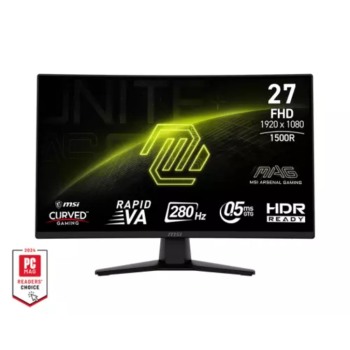 obrázek produktu MSI MAG/274CXF/27"/VA/FHD/280Hz/0,5ms/Černá/3R