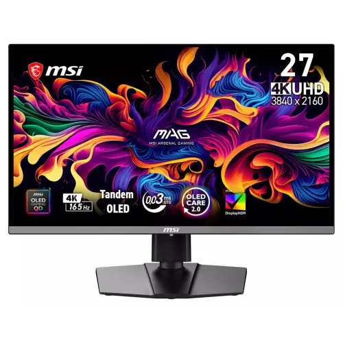 obrázek produktu MSI MAG/272UP QD-OLED E16/26,5"/QD-OLED/4K UHD/165Hz/0,03ms/Černá/3R
