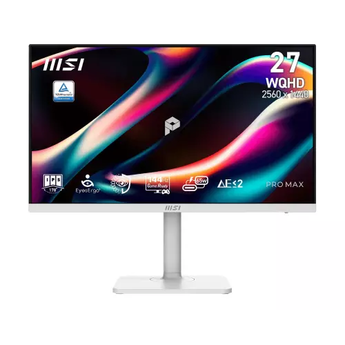 obrázek produktu MSI PRO MAX/271QPHW E14/27"/IPS/QHD/144Hz/1ms/Černá/3R