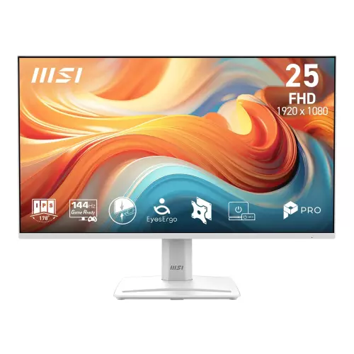 obrázek produktu MSI Pro/MP251W E14A/24,5"/IPS/FHD/144Hz/1ms/Bílá/3R