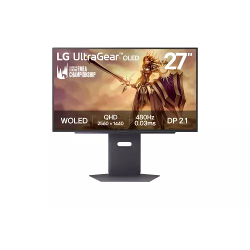 obrázek produktu LG UltraGear/27GX790A-B/26,5"/OLED/QHD/480Hz/0,03ms/Black/2R