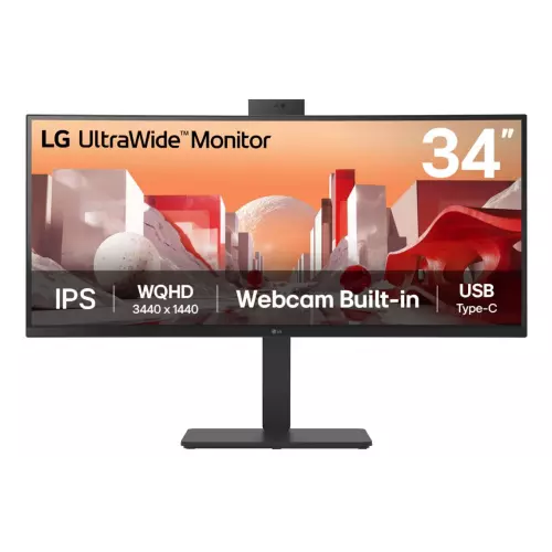 obrázek produktu LG UltraWide/34BA85QE-B/34"/IPS/3440x1440/60Hz/5ms/Black/2R