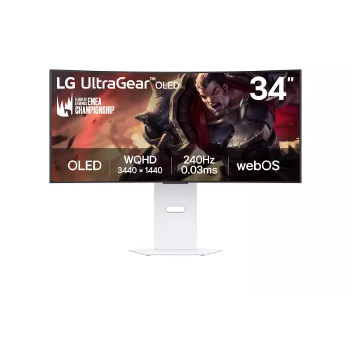 obrázek produktu LG UltraGear/34GX90SA-W/34"/OLED/wQHD/240Hz/1ms/Blck-White/2R