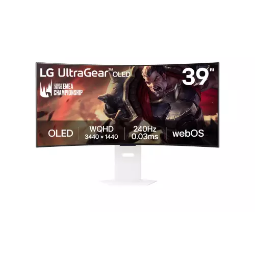 obrázek produktu LG UltraGear/39GX90SA-W/39"/OLED/wQHD/240Hz/1ms/Blck-White/2R