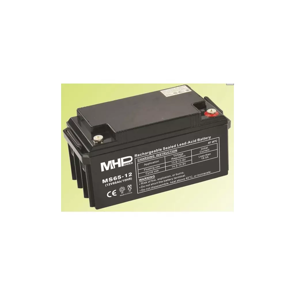 Obrázek produktu Pb akumulátor MHPower VRLA AGM 12V/65Ah (MS65-12)