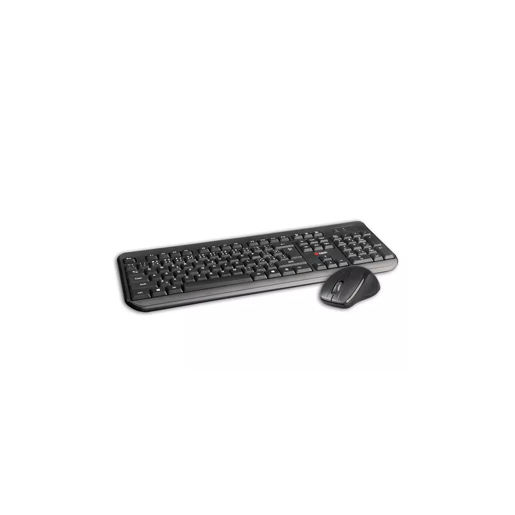 Obrázek produktu Klávesnice C-TECH WLKMC-01, bezdrátový combo set s myší, černý, USB, CZ/SK