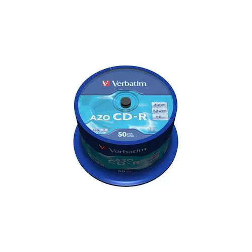 obrázek produktu VERBATIM CD-R(50-Pack)Spindl/Crystal/DLP/52x/700MB