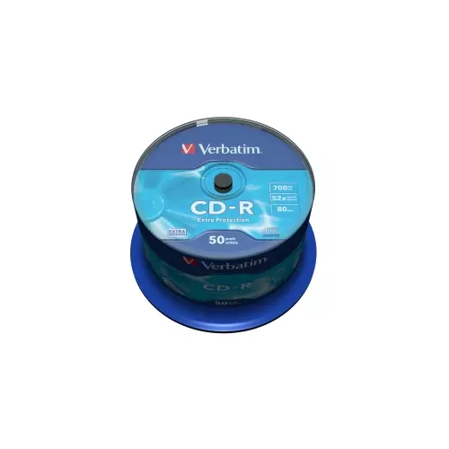 obrázek produktu VERBATIM CD-R(50-Pack)Spindl/52x/700MB